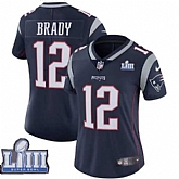 Women Nike Patriots 12 Tom Brady Navy 2019 Super Bowl LIII Vapor Untouchable Limited Jersey,baseball caps,new era cap wholesale,wholesale hats